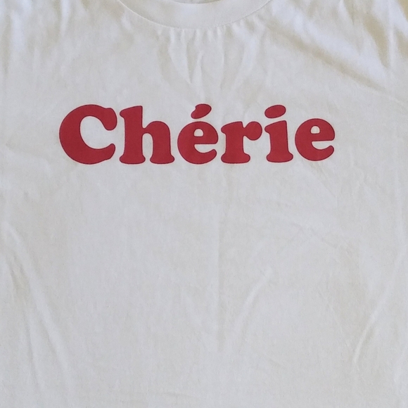 French🇫🇷 Connection "Cherie"👩💕 Tee - NWT - Picture 3 of 12